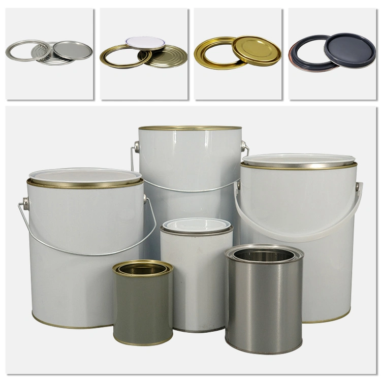 Tin Can Component, Tin Can Components 105mm, # 404 Paint Metal Tin Can Lid, Ring and Bottom