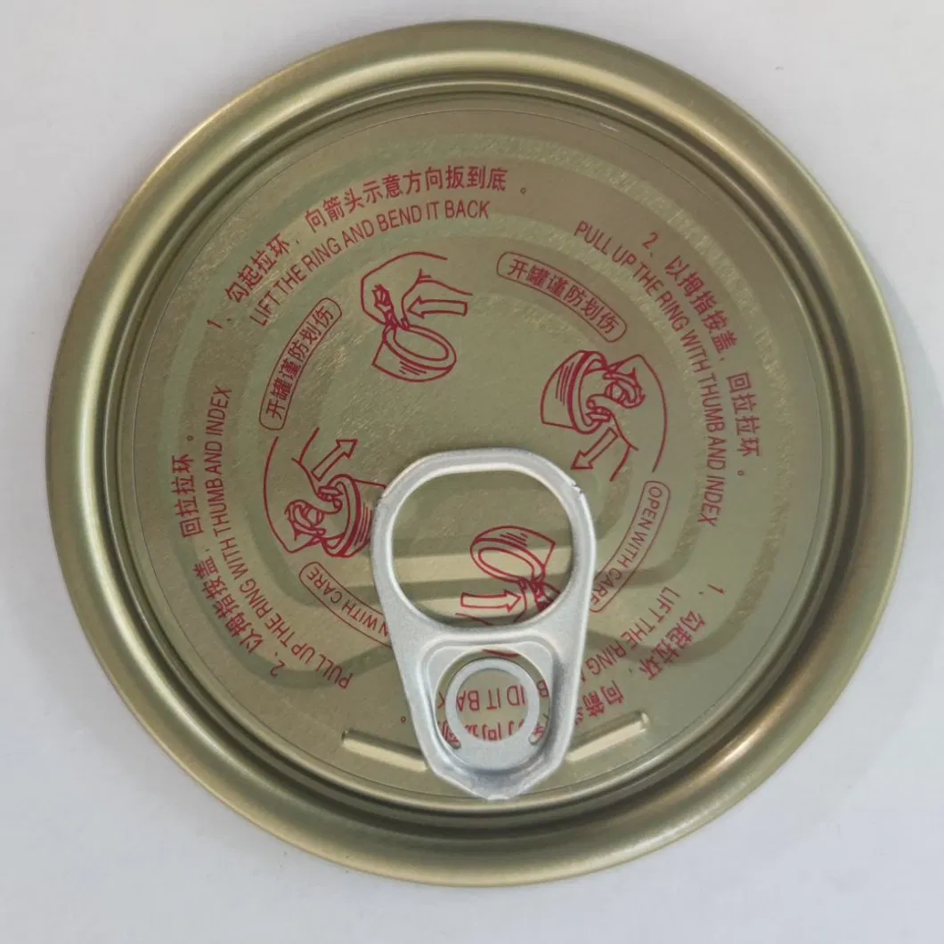 401 Easy Open End Tinplate Eoe for Tuna Canned Chunk