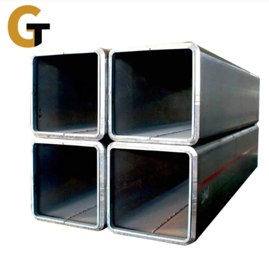 ERW S235jr S355jrh Q195 A36 Rectangular Gi Square Pipe Tube Carbon Welded Steel Pipeline Pipe for Building From China Factory