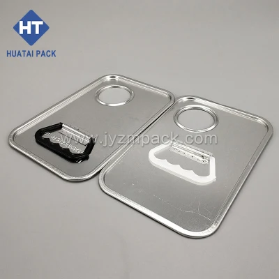 Square Tin Can Components Tinplate Top and Bottom Manufacturer