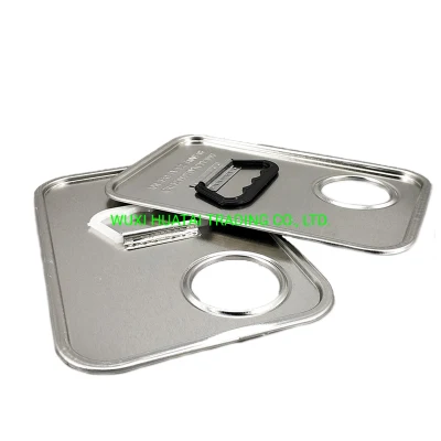 Gallon Rectangular Oil Tin Cans Components/Accessories Tinplate Upper Cover/Top and Bottom